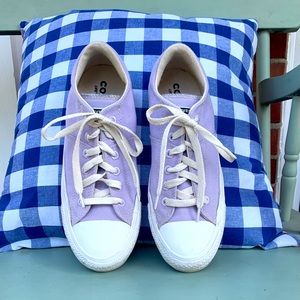 Lavender Converse All Stars, size 7